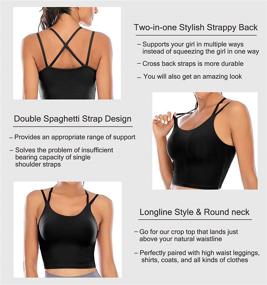 img 1 attached to 🏋️ Longline Built Women's Clothing - Sports Padded Collection
