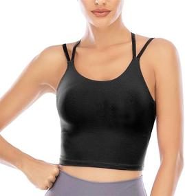 img 4 attached to 🏋️ Longline Built Women's Clothing - Sports Padded Collection