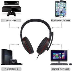 img 3 attached to SOMIC G923 Stereo Gaming Headset with Mic & Splitter Cable - 3.5MM Plug for PC, Laptops, Smartphones, PlayStation, Xbox One, PS4, Tablet - Black