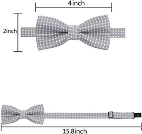 img 1 attached to 👶 AUSKY Adjustable Pre-Tied Bow Ties for Toddler Boys: A Variety of Stylish Accessories
