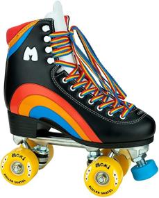 img 4 attached to 🌈 Moxi Skates Rainbow Rider: Rolling in Style with Fun and Fashionable Women's Roller Skates