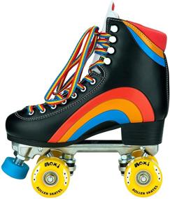 img 1 attached to 🌈 Moxi Skates Rainbow Rider: Rolling in Style with Fun and Fashionable Women's Roller Skates