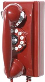 img 1 attached to 📞 Crosley CR55-RE Red Wall Phone with Modern Push Button Technology