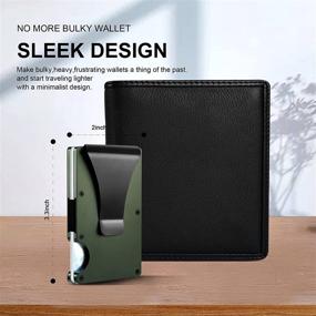 img 2 attached to 🔒 Minimalist Anti-Theft Wallet for Men and Women