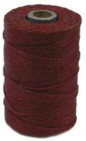 img 2 attached to Irish Waxed Linen Cord 4 Ply 1 Spool - Vibrant Country Red Shade (420005)