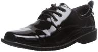 patent leather formal derby oxford dress shoes for boys logo