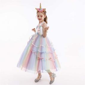 img 1 attached to Princess Unicorn Birthday Dresses Costume Dress Up & Pretend Play