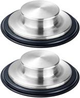 💧 2-pack fengbao stainless steel kitchen sink stopper - large wide rim with 3.35" diameter logo