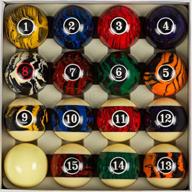 🎱 marble-swirl style collapsar deluxe 2-1/4&#34; billiard pool balls - complete set of 16 balls (multiple styles) logo