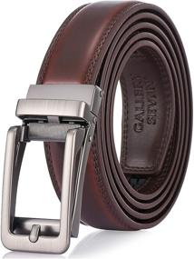 img 4 attached to Men's Leather Ratchet Belt - Gallery Seven's Must-Have Accessory for Men