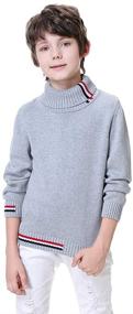 img 4 attached to 🧥 Stay Snug with BASADINA Boys' Thickened Turtleneck Sweater for Boys' Sweaters