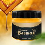 🌿 natural wood seasoning beeswax - authentic beeswax polish for wood & furniture, versatile beeswax for wood cleaning and polishing wipes - non-toxic for furniture beautification & protection (1 pack) logo