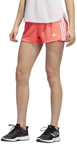 img 4 attached to adidas Women's Pacer Knit Shorts with 3-Stripes