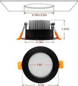 img 1 attached to YGS-Tech 2 Inch LED Recessed Lighting Downlights: Dimmable, Daylight White, CRI80, 4 Pack