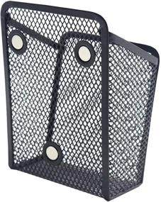 img 3 attached to ❄️ Snow Cooler Magnetic Pencil Holder: Black Mesh Organizer with Generous Compartments and Extra Strong Magnets - Ideal Holder for Whiteboard, Locker Accessories