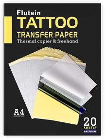 img 4 attached to 🖌️ Premium Tattoo Transfer Paper - 20PCS Thermal Stencil Papers for Tattooing, 4 Layers Tattoo Tracing Paper - DIY Tattoo Kit Supplies, A4 Size