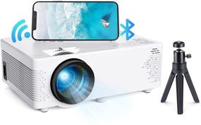 img 4 attached to 📽️ Portable Mini Projector with Bluetooth & WiFi – Tripod Included | 1080P Support, HiFi Sound | Ideal for Outdoor Movies, TV Sticks, Phones, PS4, TV Box, HDMI