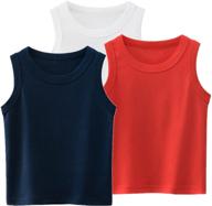 👕 sooxiwood little boys tank top: soft 100% cotton shirt for summer - comfortable sleeveless vest for kids logo