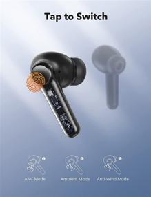 img 2 attached to 🎧 Advanced Noise Cancellation Earbuds, Bluetooth Earbuds with 6 Microphones for Crystal-Clear Calls, Truly Wireless Earbuds with Surrounding Sound and Wind-Resistance Mode, In-Ear Detection, IPX8 Waterproof, Bluetooth 5.2, 33-Hour Playtime for Sports Enthusiasts