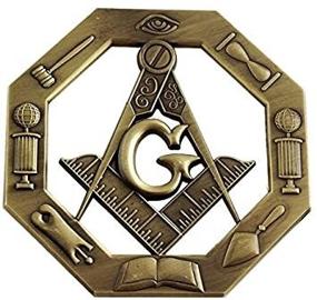 img 4 attached to Working Antique Finish Masonic Emblem