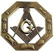 working antique finish masonic emblem logo