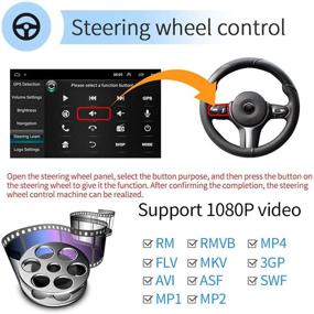 img 3 attached to 🚗 Android Car Stereo Double Din 10.1” Touch Screen GPS Navigation Bluetooth WiFi FM Radio Receiver with Mirror Link, SWC & Backup Camera
