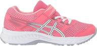 👟 asics gel contend kids running coast girls' shoes: comfortable and reliable athletic footwear logo