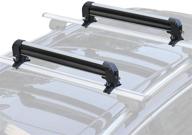 🚗 leader accessories car ski snowboard roof racks - premium universal top holders for most vehicles, lockable and easy to install - deluxe design logo