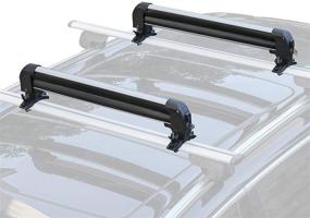 img 4 attached to 🚗 Leader Accessories Car Ski Snowboard Roof Racks - Premium Universal Top Holders for Most Vehicles, Lockable and Easy to Install - Deluxe Design