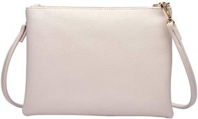 img 4 attached to Stylish and Versatile Women's Crossbody Shoulder Handbags with Detachable Wallet – Lightweight PU Material