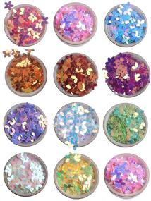 img 2 attached to Colorful Iridescent Purple Sequins Paillettes