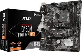 img 4 attached to MSI ProSeries B450M PRO-M2 Max micro-ATX Motherboard with AMD Ryzen 💻 1st and 2nd Gen AM4, M.2, USB 3, DDR4, D-Sub, DVI, HDMI