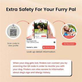 img 2 attached to 🐾 Pawaii Reflective Personalized Dog Collar with Pet ID Tag: Adjustable Size for Small, Medium, Large Dogs - Enhance Pet Safety!