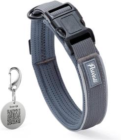 img 4 attached to 🐾 Pawaii Reflective Personalized Dog Collar with Pet ID Tag: Adjustable Size for Small, Medium, Large Dogs - Enhance Pet Safety!