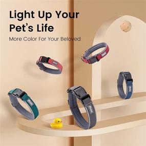 img 1 attached to 🐾 Pawaii Reflective Personalized Dog Collar with Pet ID Tag: Adjustable Size for Small, Medium, Large Dogs - Enhance Pet Safety!