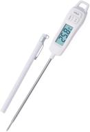 🔥 digital meat thermometer with super long probe for accurate cooking: bbq, grill, smoker, deep fry logo