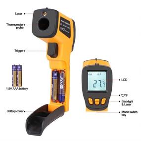 img 3 attached to RZ420E RZ520E GM320 Infrared Temp Gun Thermometer: Accurate Non-Contact Digital Laser Infrared Thermometer for Industrial and Household Use (-58°F to 788°F)