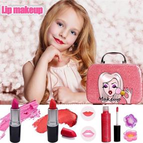 img 2 attached to 🎀 Kid-Friendly Girls' Makeup Set: Washable and Child-Safe Beauty Toys