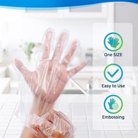 img 2 attached to Cleanwrap Disposable Gloves: Hygienic and Convenient Hand Protection