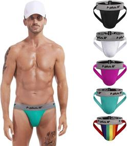 img 4 attached to 🩲 F plus R 2 Inch Waistband Men's Athletic Supporter Jockstrap: Maximum Comfort and Support for Active Men