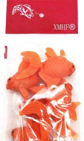 img 1 attached to 🐠 XMHF Orange Goldfish Ornament 10PCS - Artificial Floating Plastic Decoration for Aquarium Fish Bowl Tank