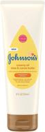 johnson's creamy oil for baby: shea & cocoa butter moisturizing lotion, gentle fragrance, hypoallergenic, paraben-free - 8 fl. oz logo