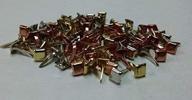 100ct metallic metals colored mini square brads - bulk pack logo