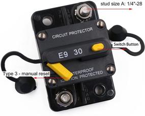 img 3 attached to Surface Mount Circuit Breakers Manual Waterproof