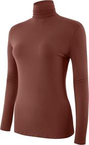 img 3 attached to 🧥 Stay Stylishly Cozy with AUHEGN Women's Lightweight Turtleneck Sweater