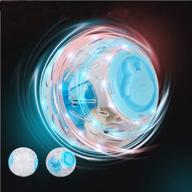 🐹 juile yuan mini 4.9 inch small animal hamster run exercise ball toy - transparent running ball for hamsters, dog toy ball with automatic light feature logo