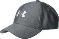 heathered blitzing 3.0 cap for boys by under armour logo