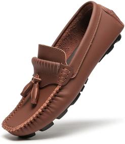 img 4 attached to YiCeirnier Loafers Driving Moccasins Zong 9 Men's Shoes