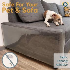 img 3 attached to 🐱 PROTECTO Ultimate Cat Proof Couch Protector: Sofa-Safe Design with Grip-Tight Adhesive - Effective Furniture Guard and Scratch Deterrent