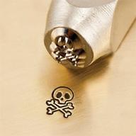 💀 impressart scdesign-1515a skull & bones design stamps, 6 mm logo